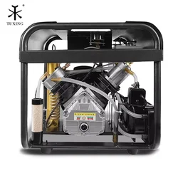 TUXING 4500PSI PCP Air Compressor 300Bar High Pressure Auto Stop Compressor Built-in Water Cooling Filter for Scuba Diving Rifle