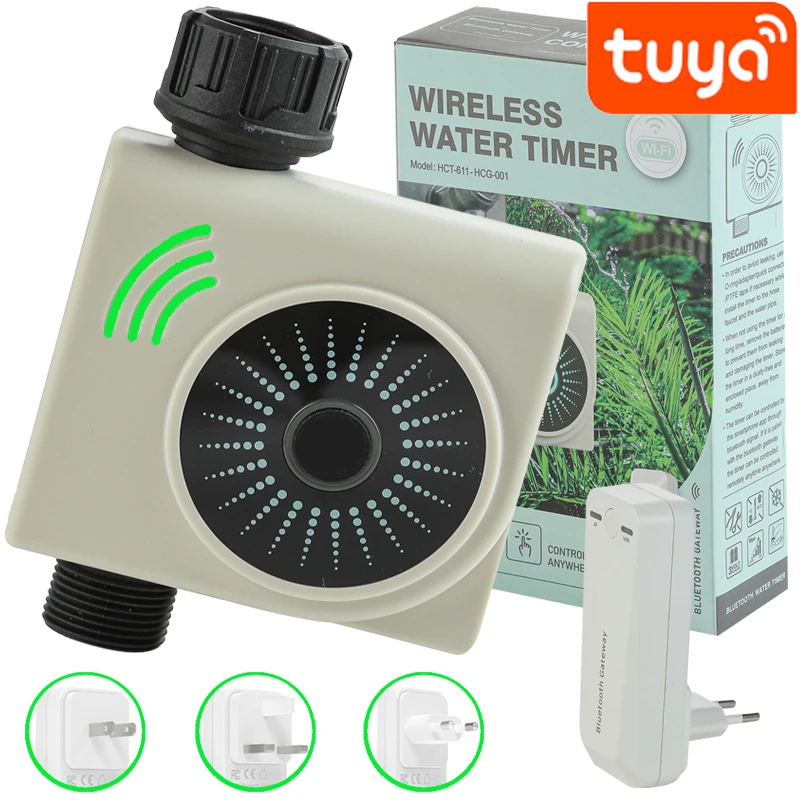 Smart Water Timer with Wi-Fi Hub Automatic Watering System Irrigation Controller Remote Control