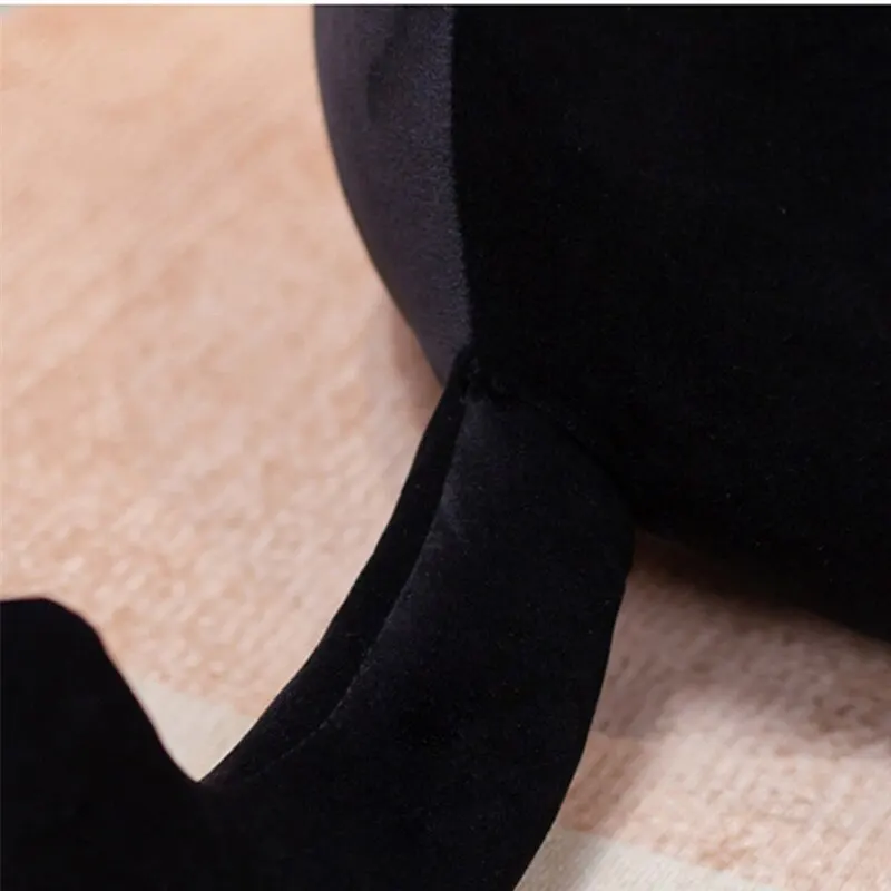 ตุ๊กตาน่ารักสำหรับแมวดำขนาด20ซม., ตุ๊กตาสัตว์อวบอ้วนของขวัญนุ่มนิ่มสำหรับเด็กผู้ชายเด็กผู้หญิงและเพื่อนตกแต่งเด็ก