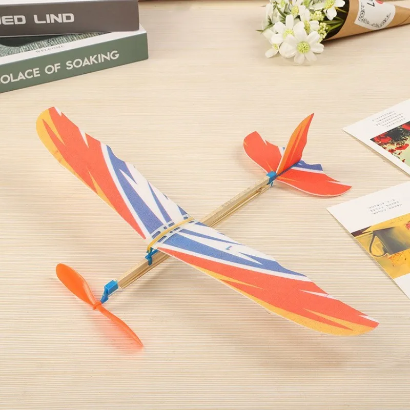 New rubber band powered hand thrown aircraft 218 Thunderbird glider youth model