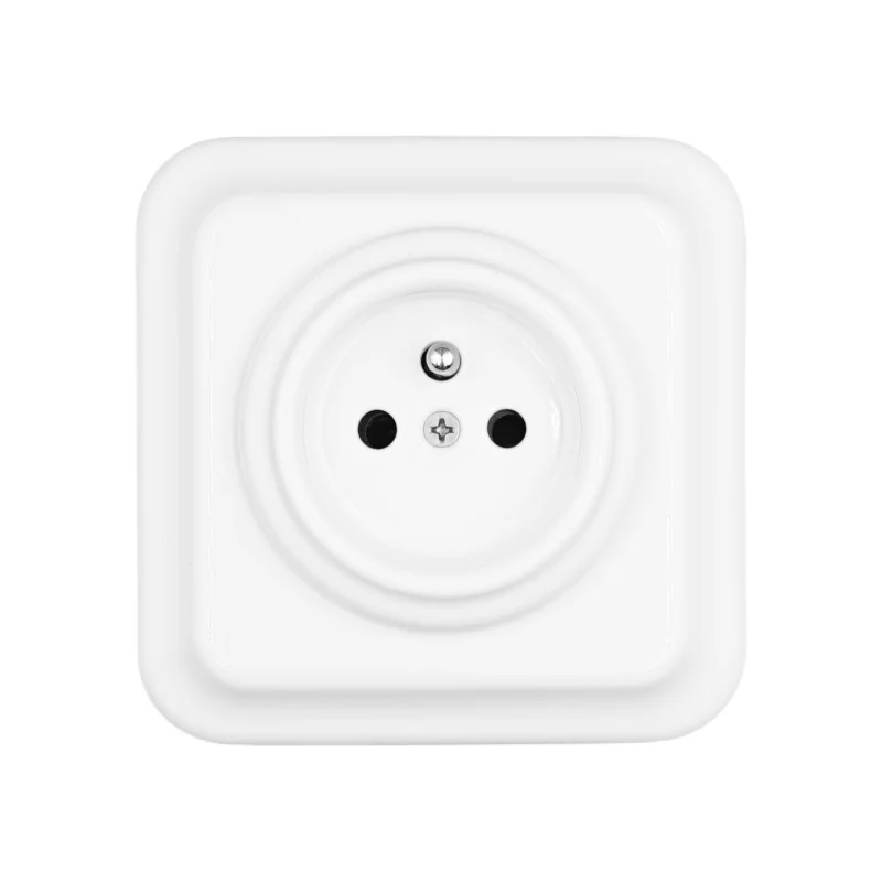 

Лидер продаж, современная электрическая квадратная французская настенная розетка в винтажном стиле, розетка европейского стандарта для скрытого монтажа для Франции, чешской Республики