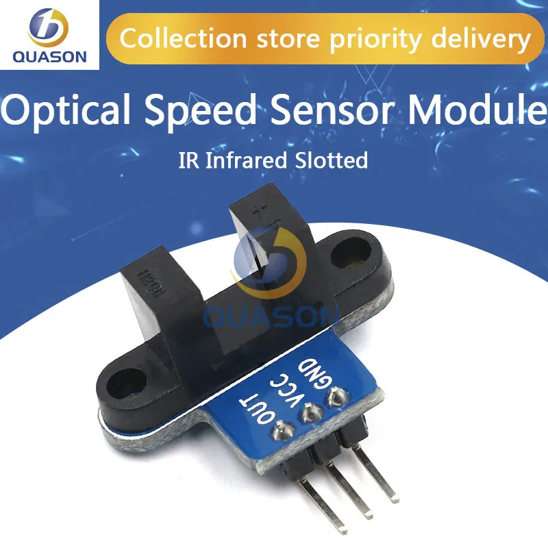 IR Infrared Slotted Optical Speed Measuring Sensor Detection Optocoupler Module For Motor Test