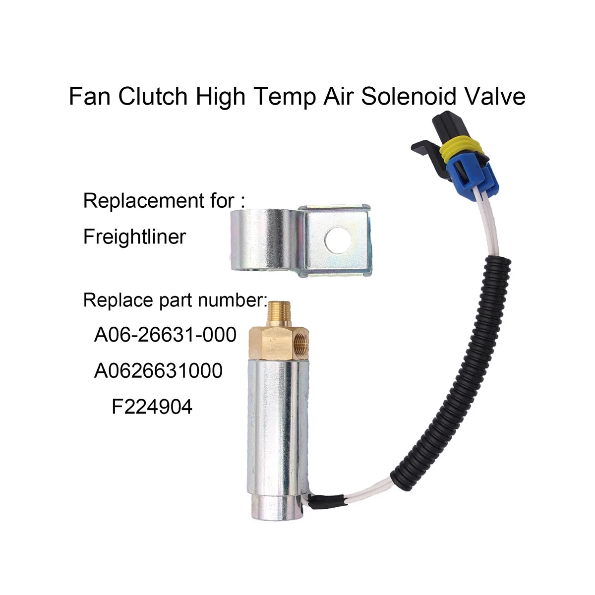 Fan Clutch High Temp Air Solenoid Valve A06-26631-000 F224904 5020-1 85020-1 for Freightliner