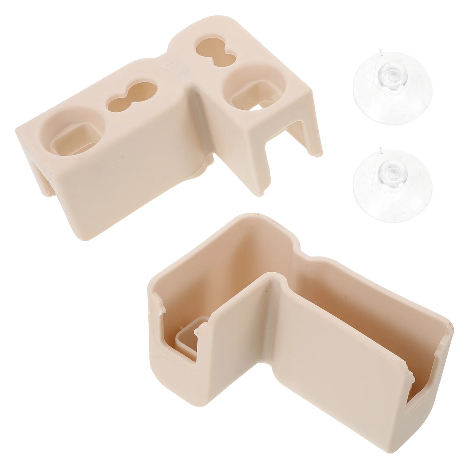2 set 2 set connettori con giunti angolari in plastica a forma di L di aspirazione per tubi di montaggio box recinzione di sicurezza interna