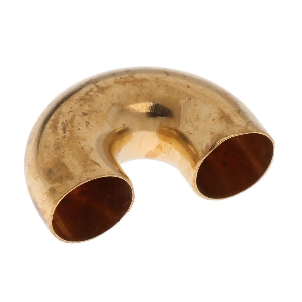 Gold Copper Trumpet Tuning Tube Small Elbow 2 Pack Durable Repair Tool for Musical Instruments Repair