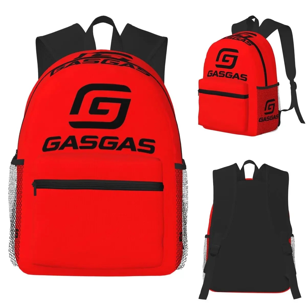 G-Gasgas Motorbike Motorcycle Racing Student Backpack School Bag Hiking Travel Daypack for Boys Girls Bookbag Shoulder Bags