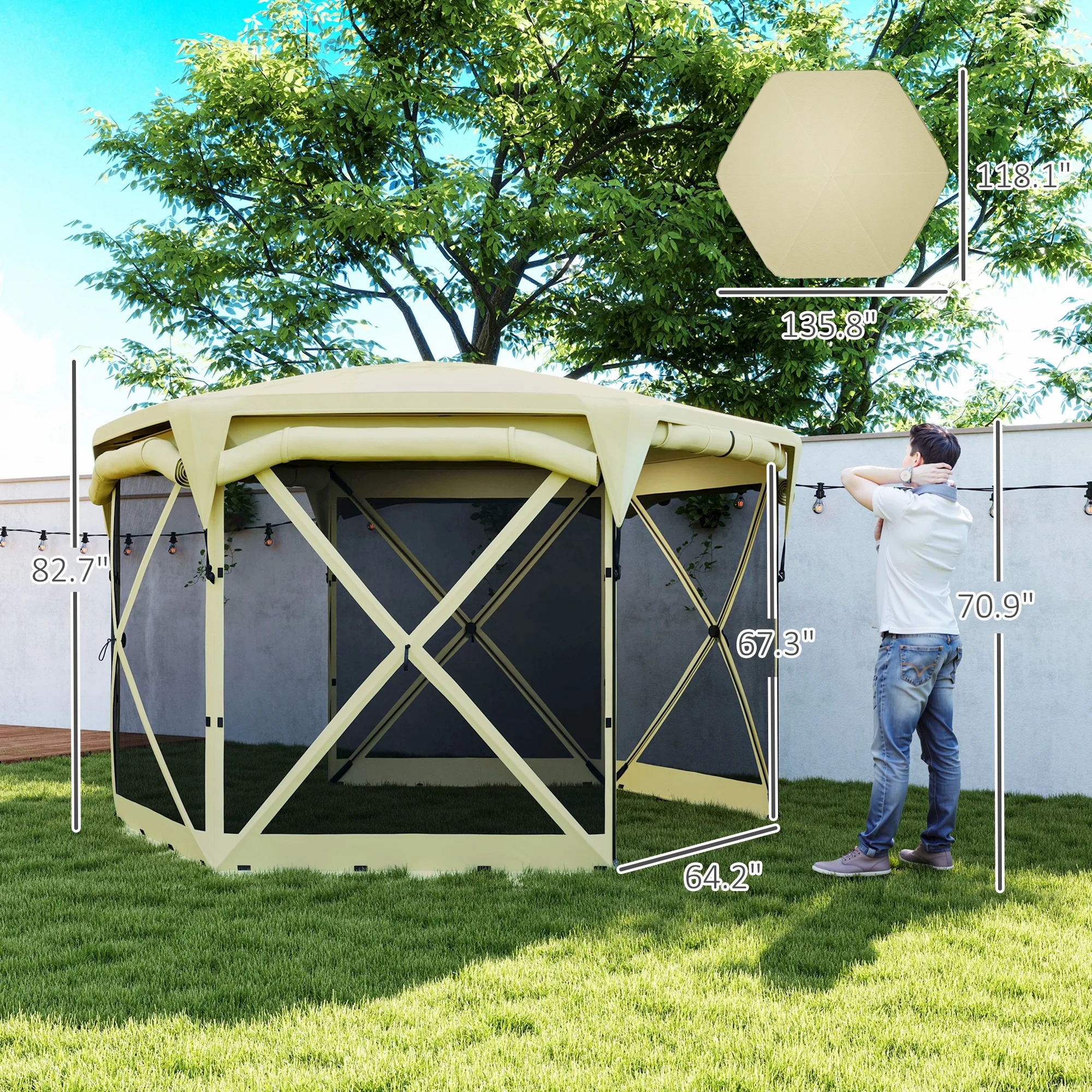 Tenda Gazebo Pop-up 11 x 11 pé - Gazebo Pop Up avaliação e preço