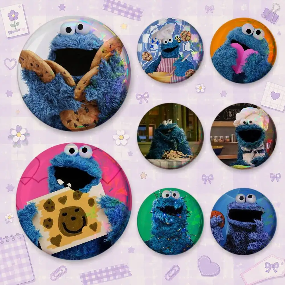C-Cookies Monster Brooches Cartoon Badge Pins Backpack Hat Accessories Friend Gift