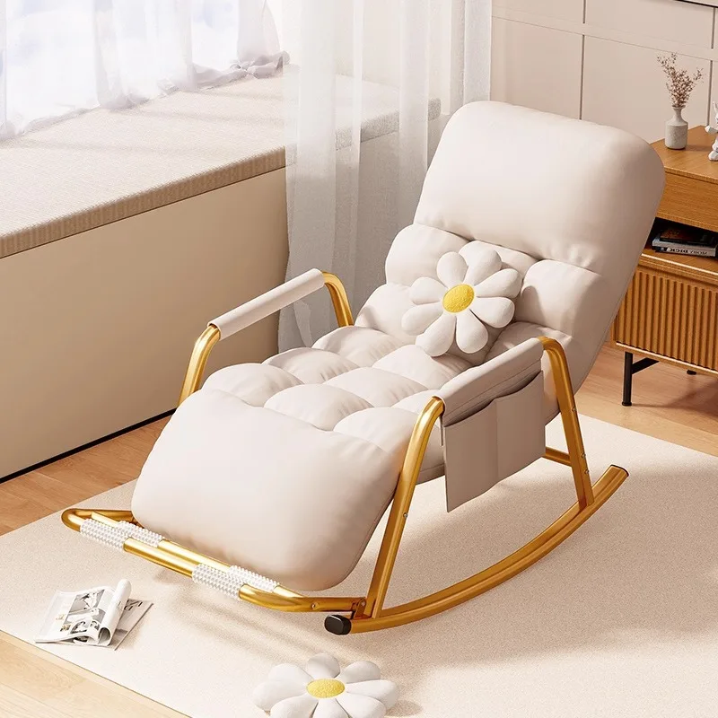 Internet celebrity rocking chair single recliner adult adult sleeping lazy sofa living room balcony home leisure chair