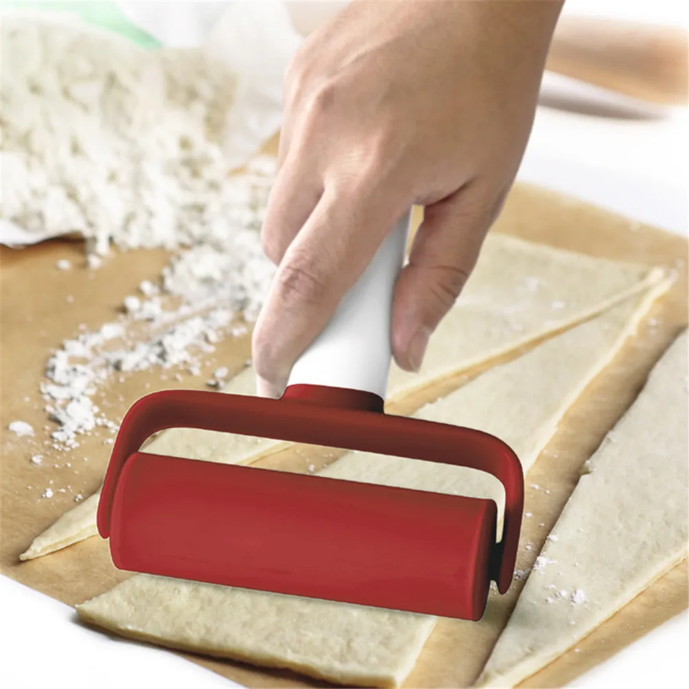 Rolling Pin With Handle Bakers Roller Plastic Kitchen Tool For Baking Dough Pizza Cookies Cooking Tool kitchen Accessories