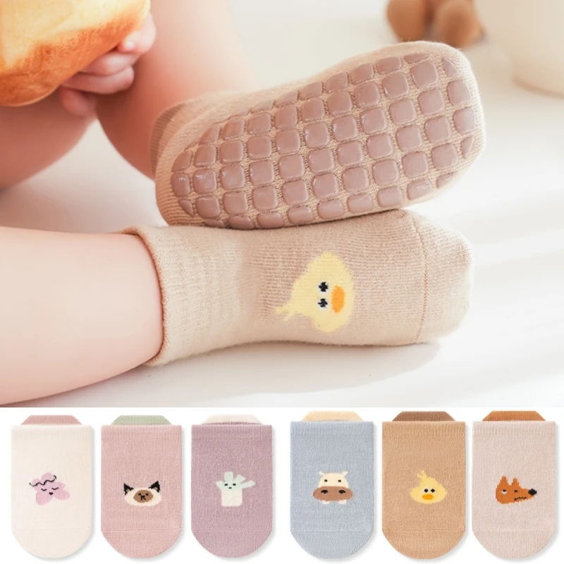 Children Ankle Socks Boys Girls Trampoline Socks Cotton Soft Baby Comfortable Boat Sock Kids Floor Sport Clothing Accessories