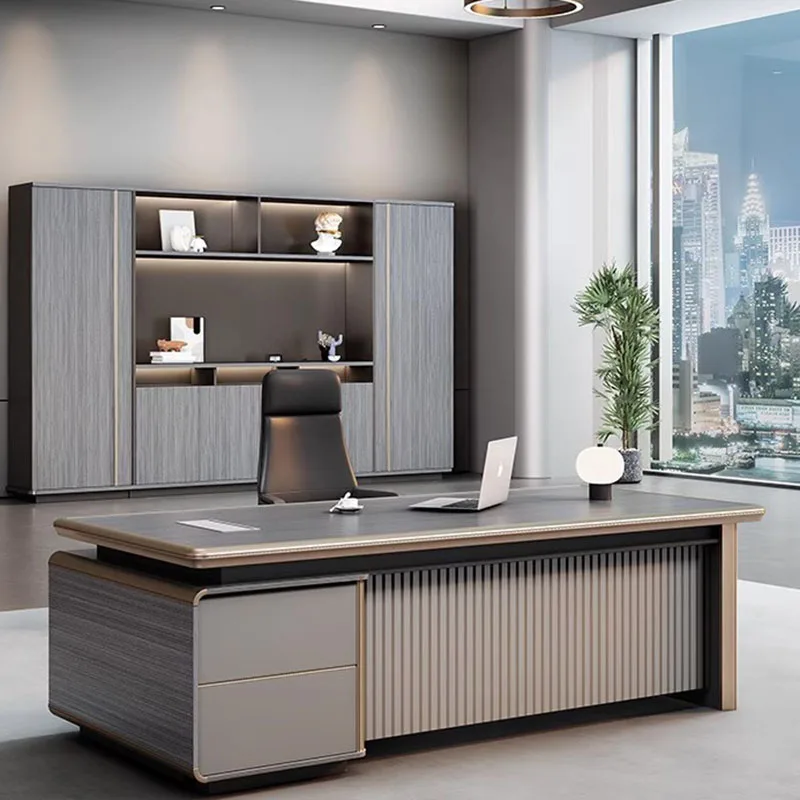 

Modern Luxury Office Desks Wooden Drawers Simple Conference Office Table Storage Scrivanie Per Ufficio Modern Furnitures