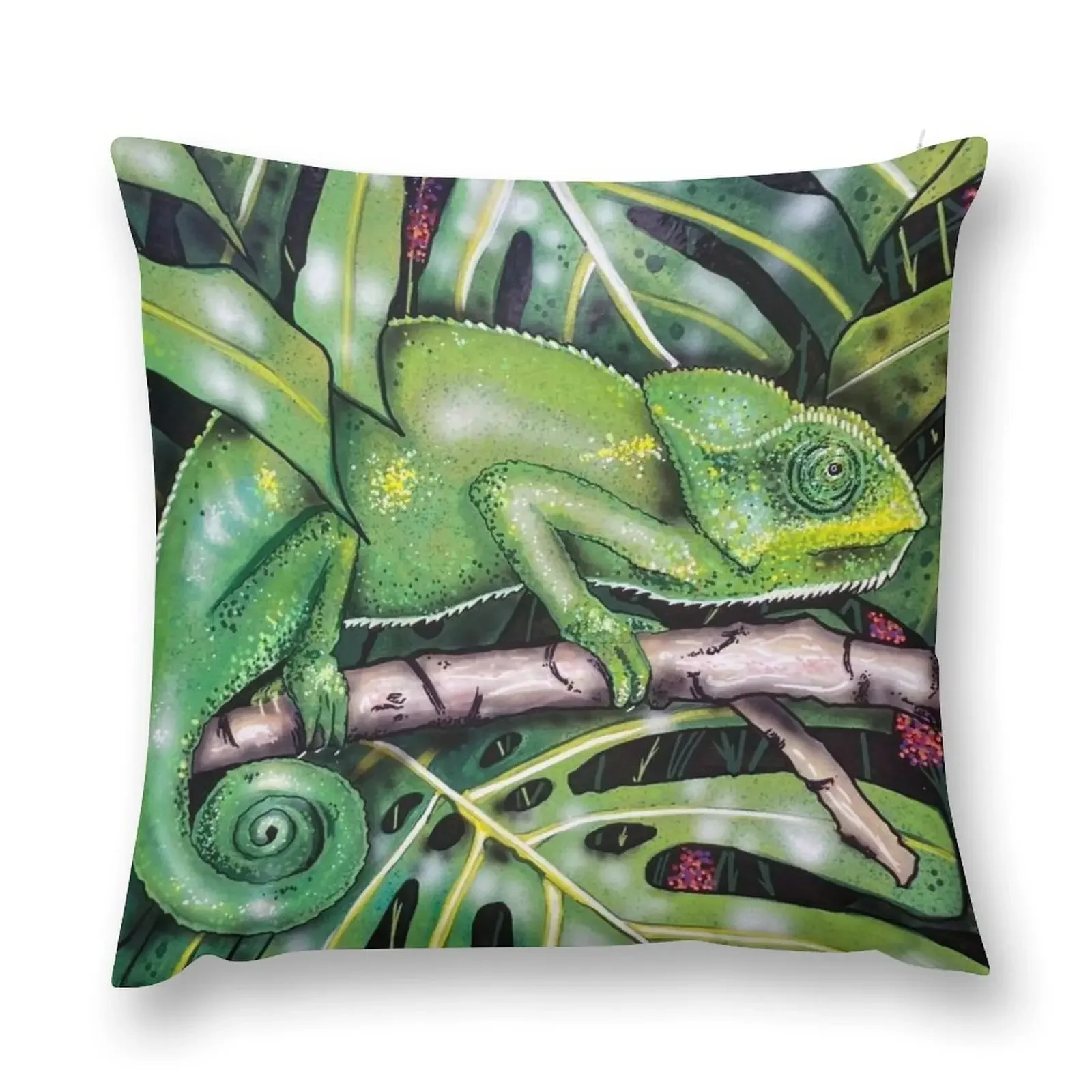 

green chameleon Throw Pillow Luxury Pillow Case Sofa Cover Cushion Cover For Sofa Decorative Pillow Covers For Sofa