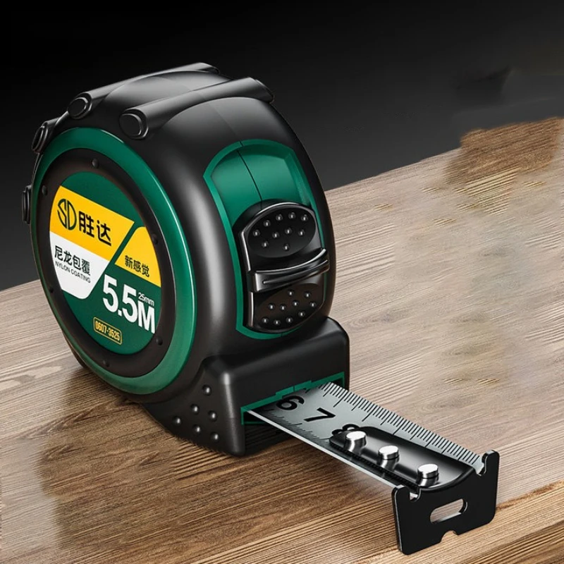 3m/5m/7.5m/10m Self Locking Steel Tape Measure Hardened Wear-Resistant Tape Measure Portable Slash-Proof Round Ruler Tool