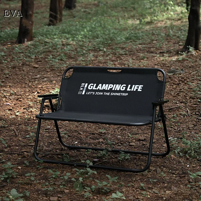 Double-Layer Folding Camping Chair, Oxford Cloth, Aluminum Chair, Portable Body, Leisure Chair, Outdoor Furniture, Tourist