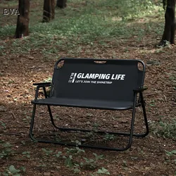 Double-Layer Folding Camping Chair, Oxford Cloth, Aluminum Chair, Portable Body, Leisure Chair, Outdoor Furniture, Tourist