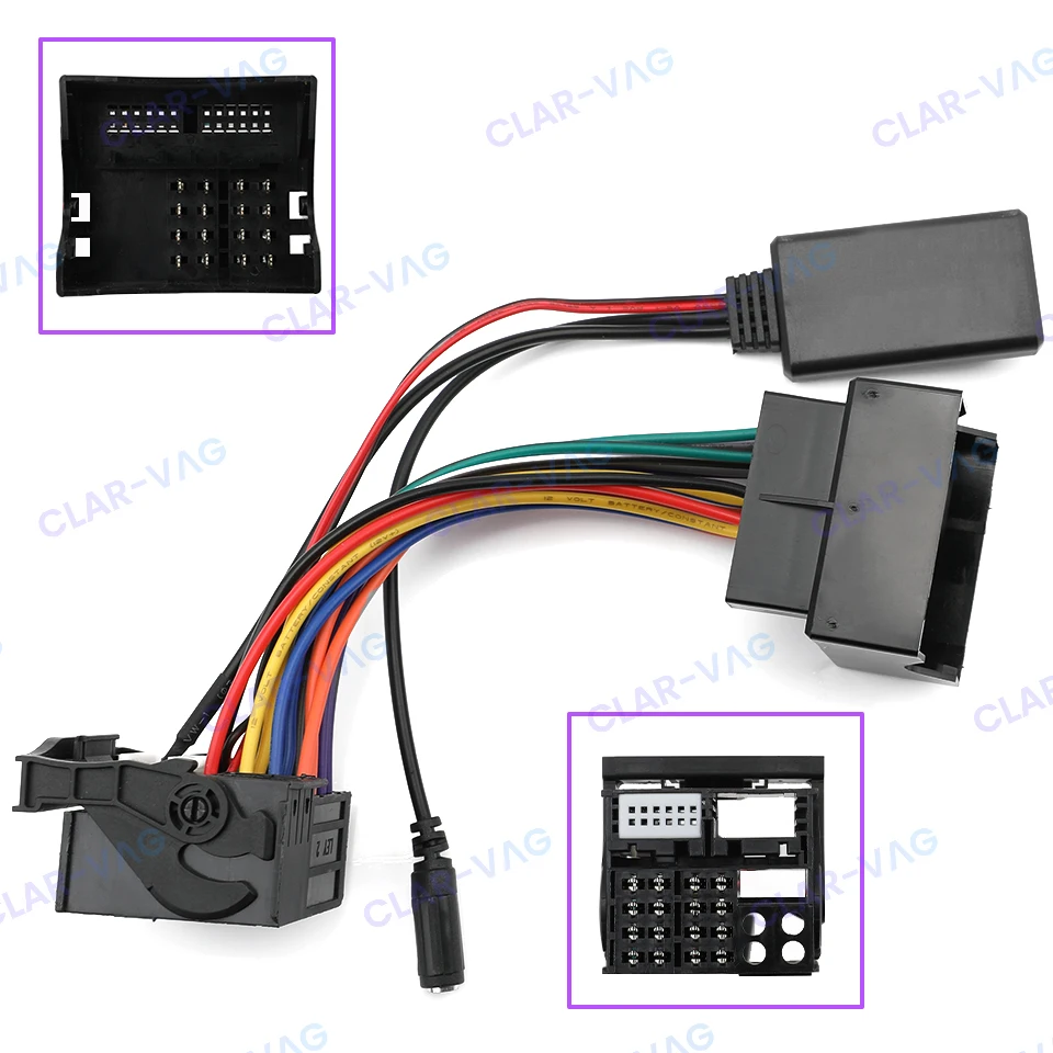 Dla BMW E60 E63 E64 E61 Bluetooth 5.0 moduł Adapter do odbiornika Radio Stereo przewód AUX Adapter 12 pinów Plug and Play