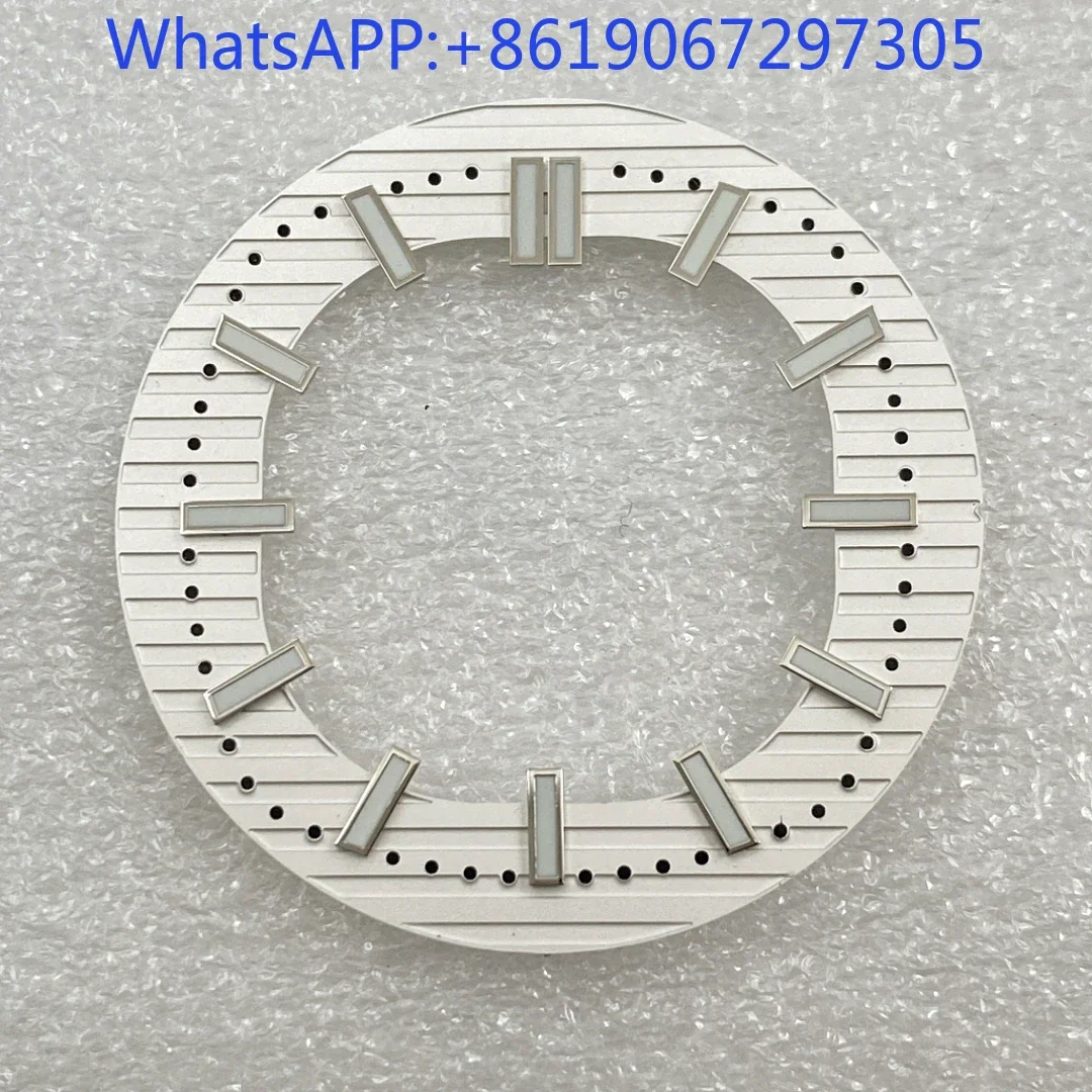 스켈레톤 중공 라인 그레인 시계 다이얼 적합한 NH38 무브먼트 모드 액세서리 다채로운 가로 줄무늬 질감 다이얼