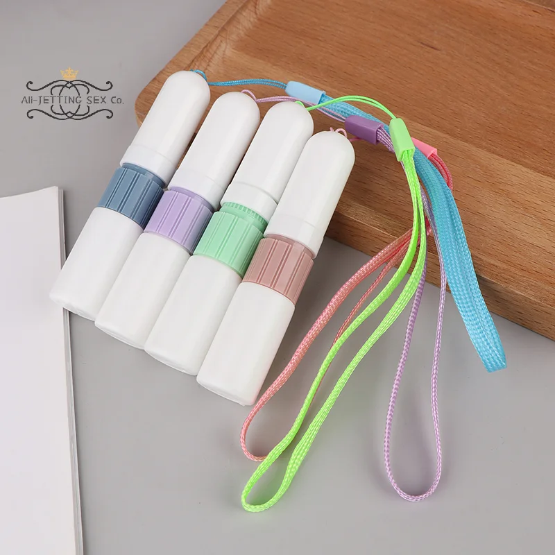 

2 In 1 Blank Nasal Inhaler Sticks Essential Oil Bottle Aroma Diffuser Empty Nasal Aromatherapy Inhalers Tubes With Lanyard
