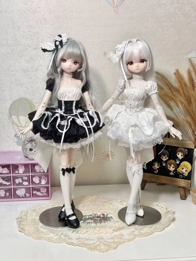 Nouveauté BJD vêtements de poupée pour 1/4 accessoires de poupée jupe douce chaussettes ensemble de couvre-chef poupée habiller cadeau bricolage vêtements (pas de poupée)