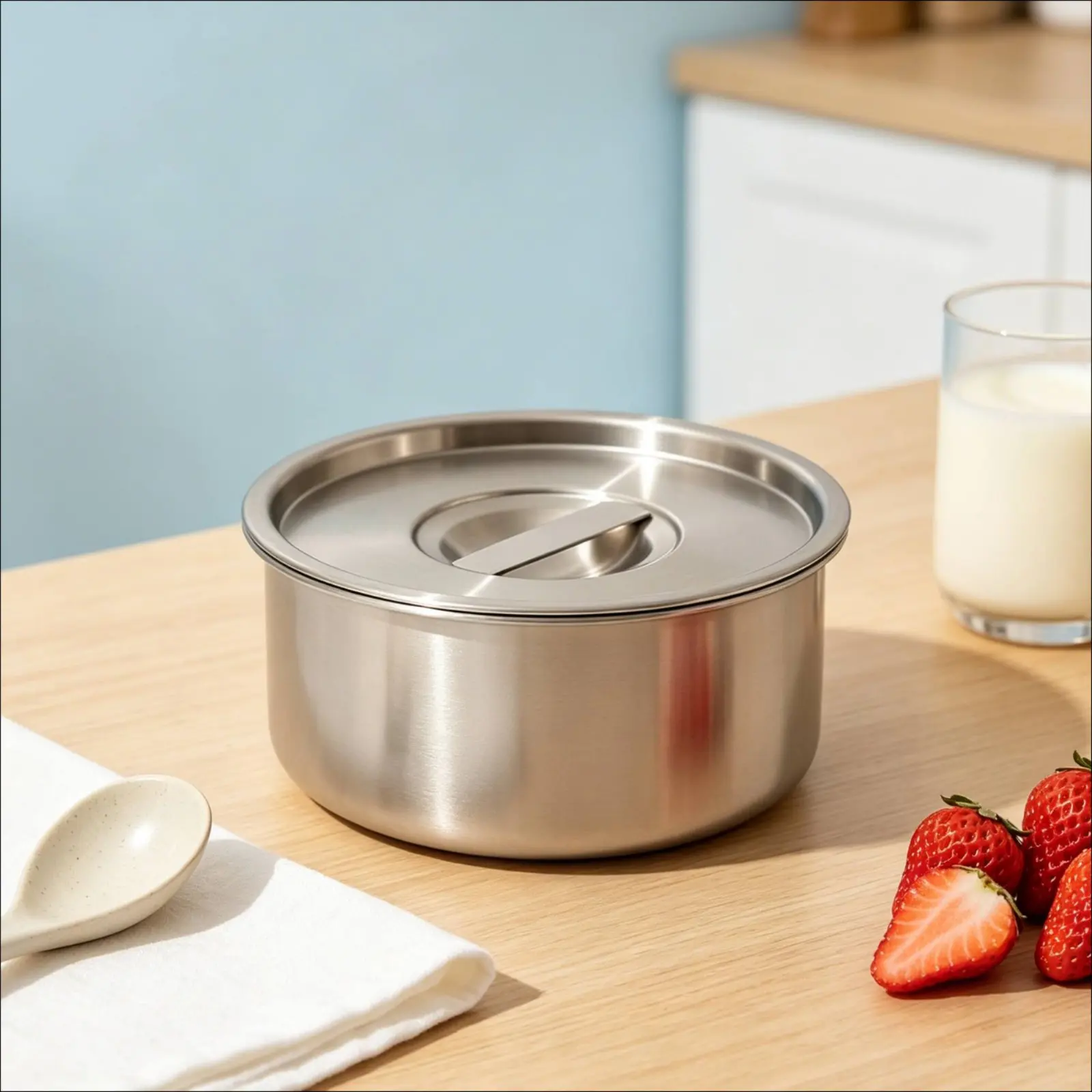 

Egg Steamer Bowl Large Capacity Egg Custard Bowl Cookware Easy to Clean Thickened Design for Babies