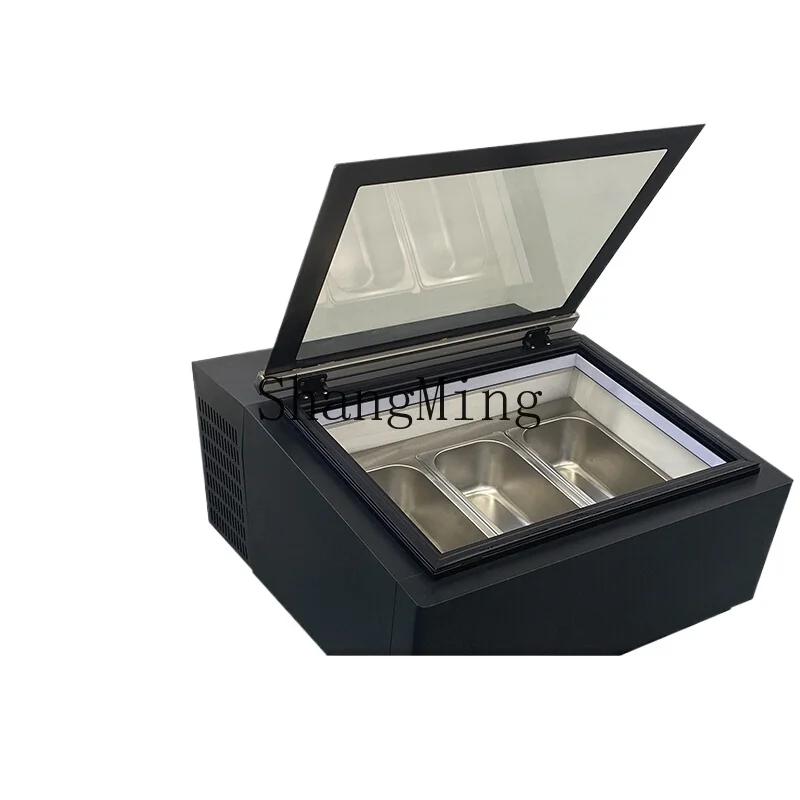 

ZYY ice cream display cabinet small desktop commercial self-service ice cream gelato freezer