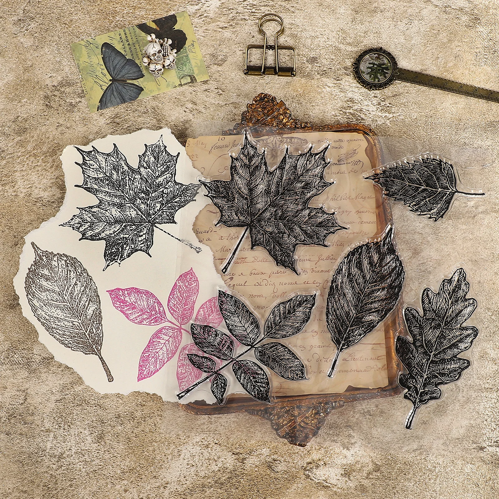 خمر ورقة هالوين الساحرة الجمجمة العنكبوت ويب المشهد شفافة سيليكون ختم الإبداعية DIY مجلة المواد القرطاسية