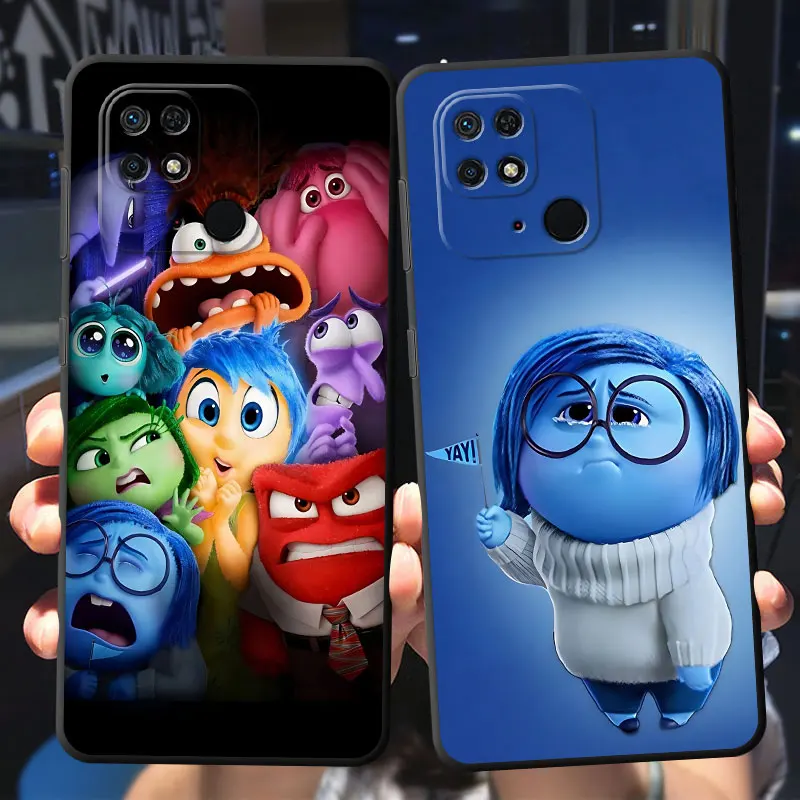 Disney Inside Out 2 Joy Funda Case for Xiaomi Redmi Note 11 Pro 10S 12S 8T 11S 9S 9T 9 8 7 10 12 13 Pro 10 Black Soft Cover