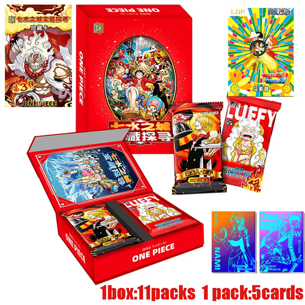 New One Piece Card GK Part 3 Box Anime Luffy Zoro Nami Chopper Franky Flash BCR MEX Collections Card Game Battle Card Kids Toy