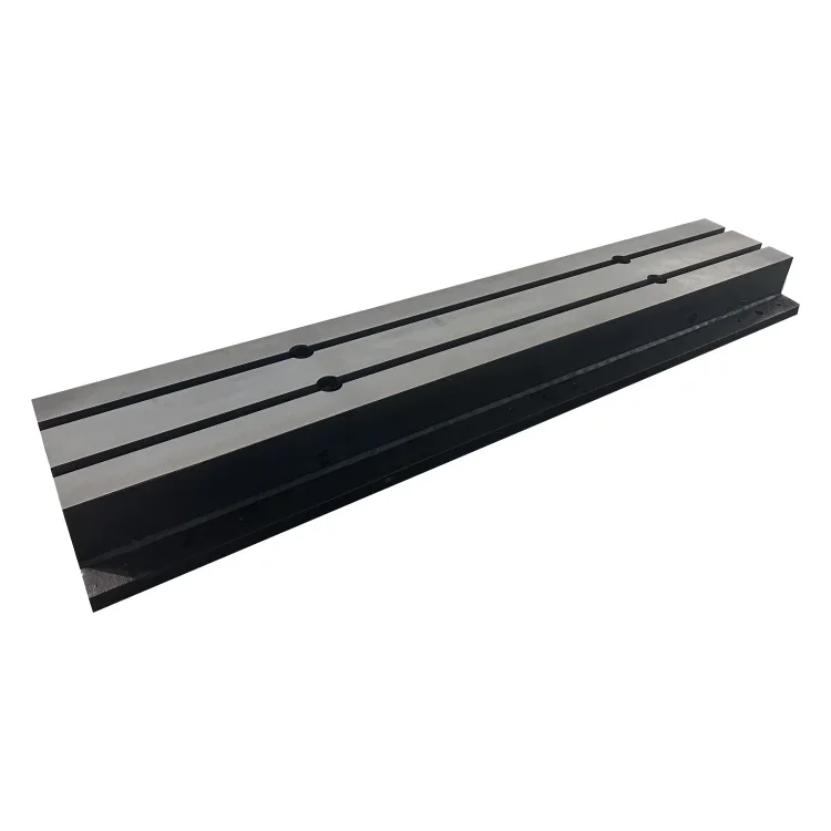 

T-groove guide rail Trough rail double track slide platform Cast iron ground rail Strip