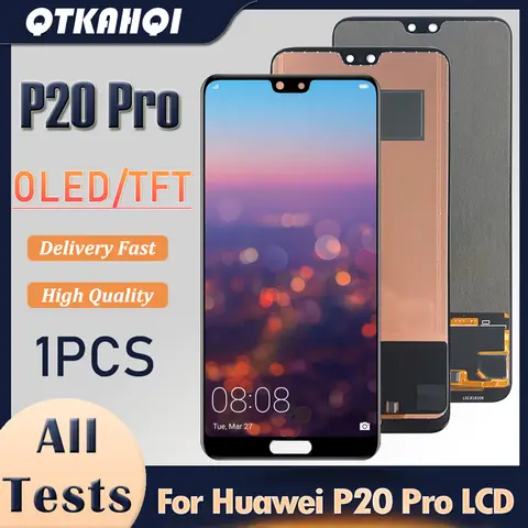 6.1" OLED/TFT For Huawei P20 Pro LCD CLT-L29 CLT-L09 CLT-AL00 CLT-AL01 Display Touch Screen Digitizer Assembly Replacement