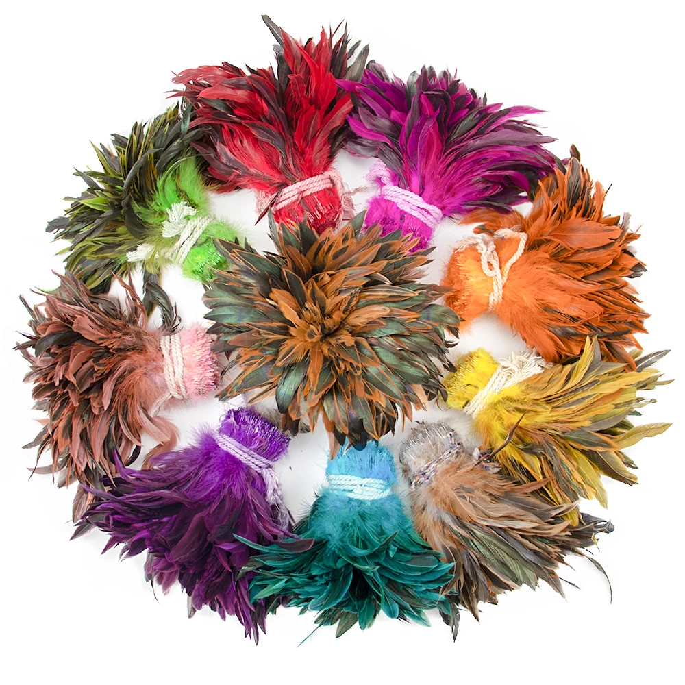 1000Pcs/Lot Rooster Feathers Colorful 5-7inch Plumes for DIY Cock Clothing Jewelry Crafts Decor Carnival Accessories Decoration