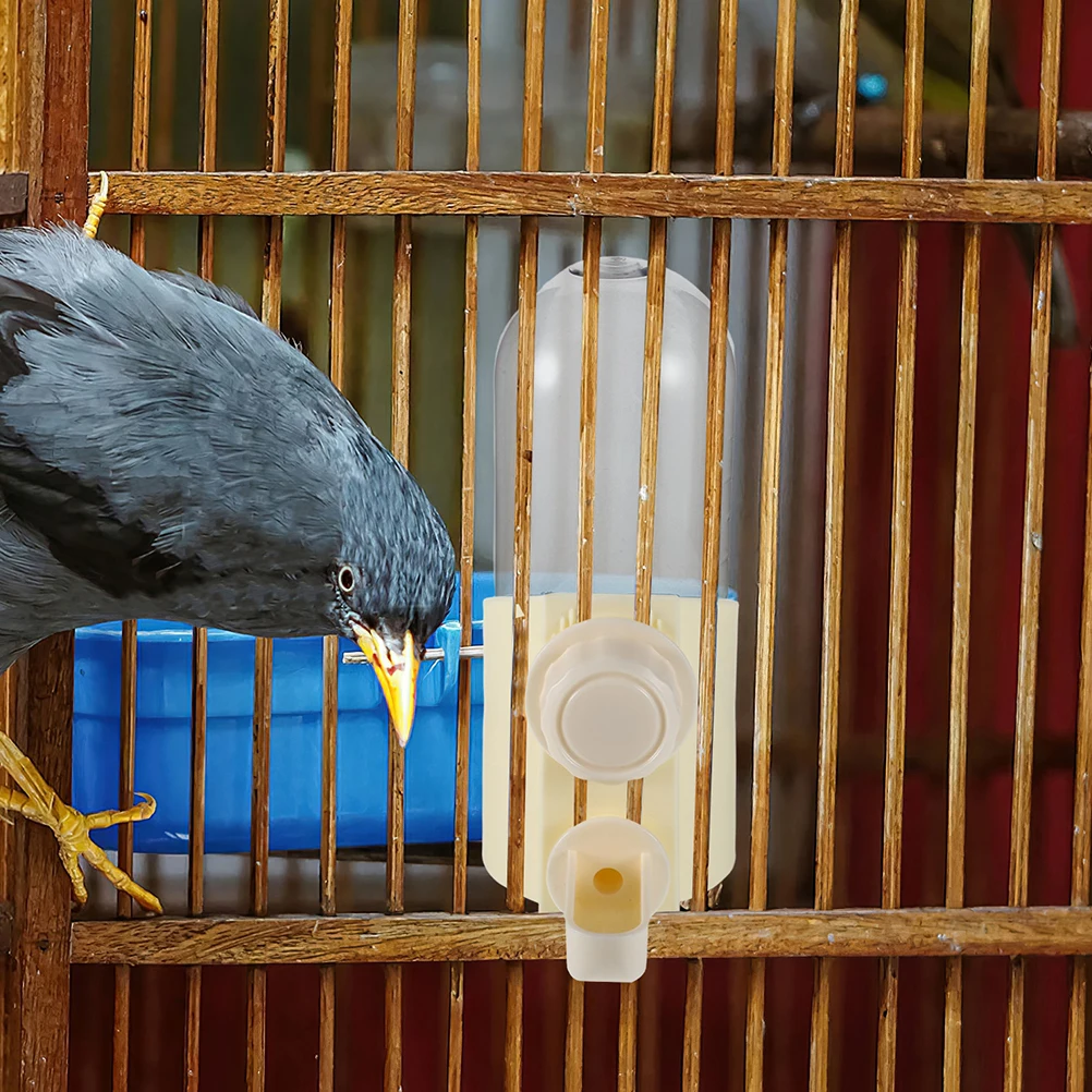 

2pcs Pigeon Drinker Parrot Feeder Bird Cage Accessories Safe Material Easy Cleaning Pet Water Bottle For Quail Chicken Small