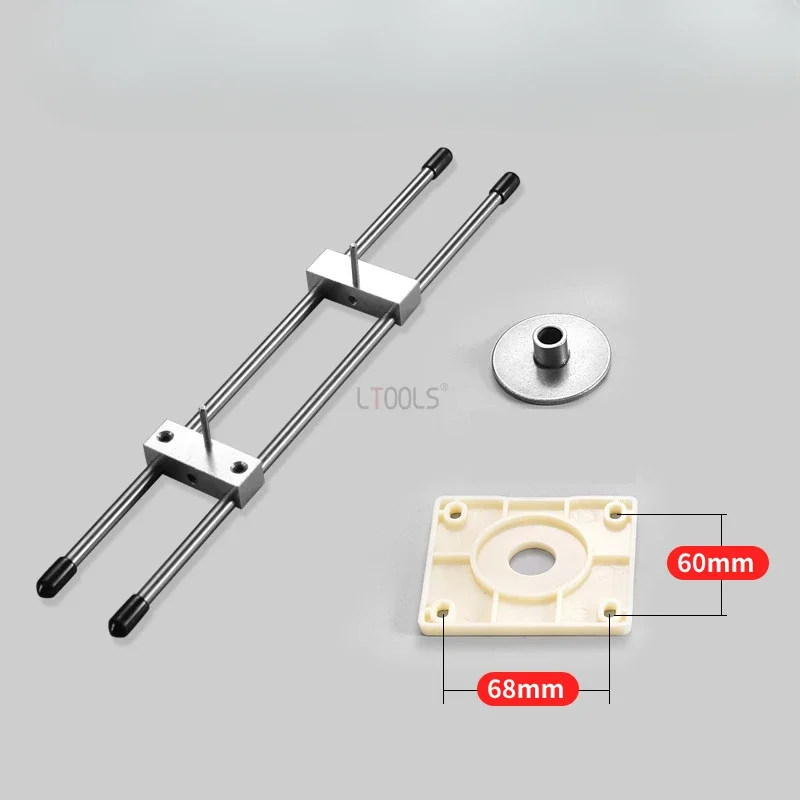 Special Tool For Opening Wooden Door Lock Holes Door Lock Install Mold+Adjustable Center Pressure Plate/Avoid Drill Sample Gauge