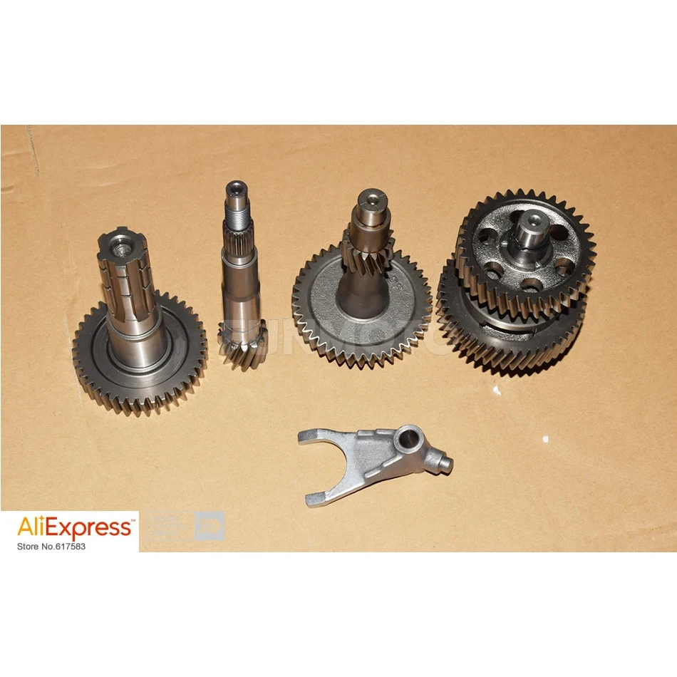 Shift Gear/Reverse Gear/Output Shaft/Drive Shaft/Fork fit for GY6 wangye engine/E-TON 150ATV