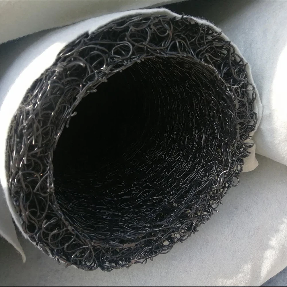 2025Plastic Blind Drain Ditch/ Flexible Permeable Hose/ Rigid Permeable Tube Pipe