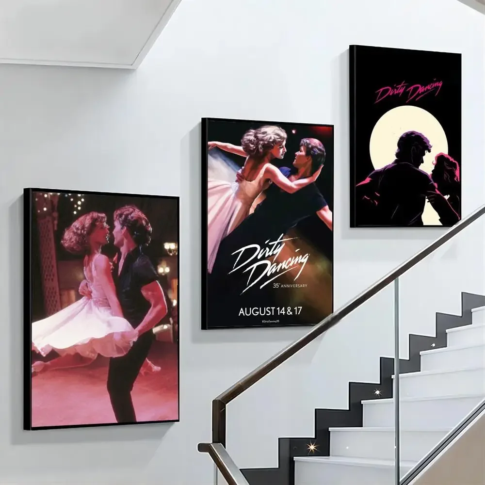 80s Classic Movie D-Dirty Dancing Vintage Film Poster Paper Print Home Living Room Bedroom Entrance Cafe Art Painting Decoration