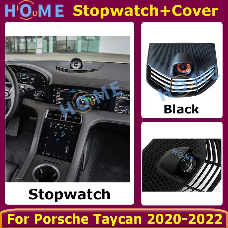 

Car Interior Dashboard Stopwatch Decoration Clock Compass For Porsche Taycan 2020-2022