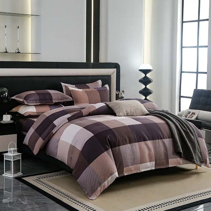 

2026 Home bedding, hat model, quilt cover, new soft four-piece set of sheets