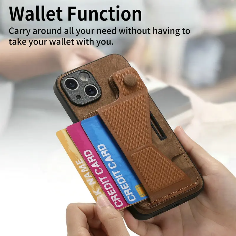 For Redmi Note 13 5G 4G Sliding Leather Case Wristband Back Funda Xiaomi Redmi Note 13 Pro Case Note13 Pro Plus 13R Card Cover