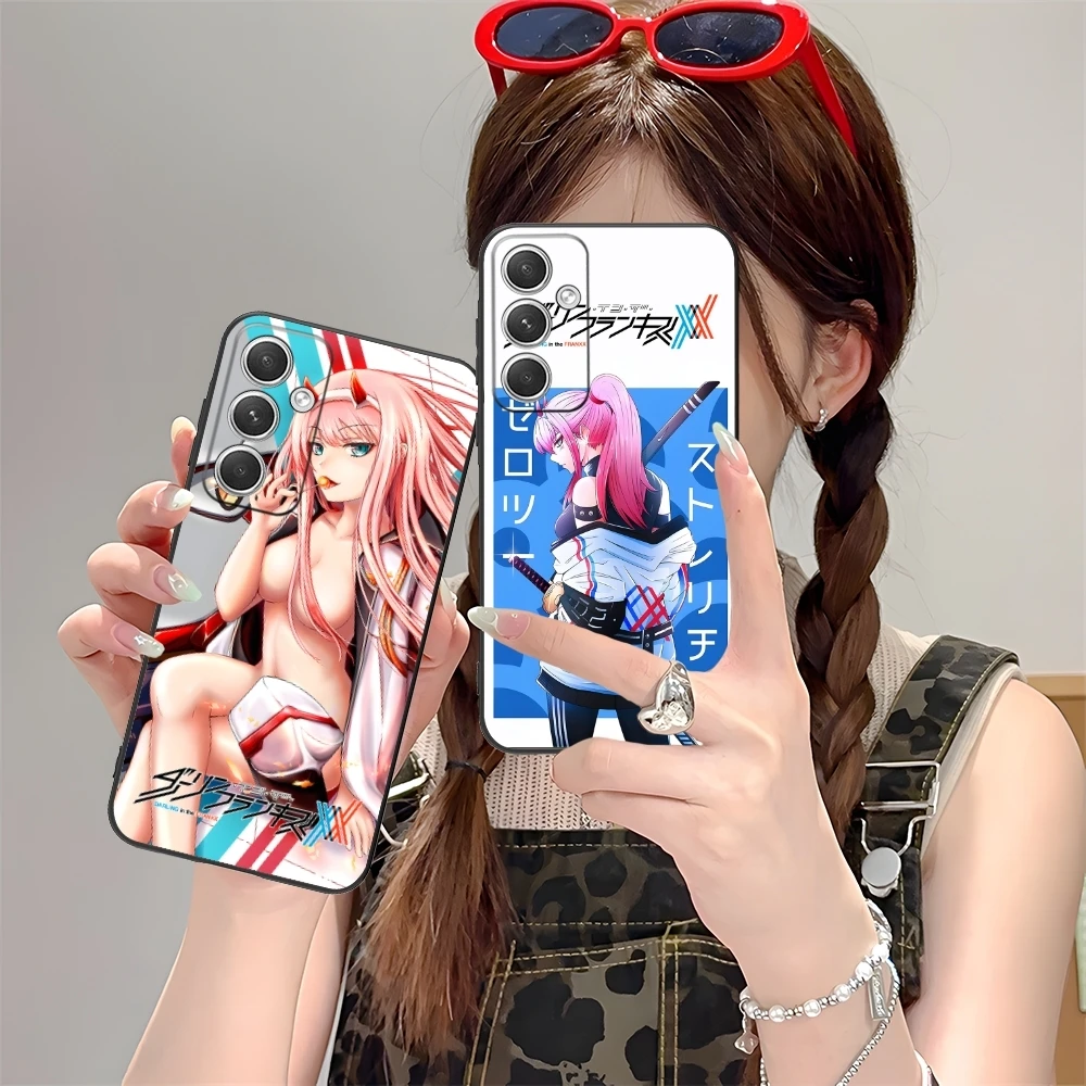 Darling FranXX Zero Two Colour Mobile Phone Case for Samsung M55 35 15 54 34 14 33 23 13 42 32 22 F55 23 12 5G Black Cover Shell