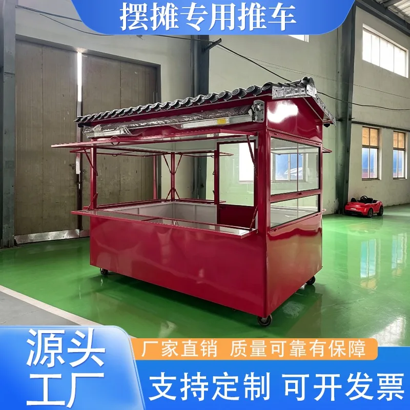 Takeout stall dedicated carts, breakfast night market gourmet fast food carts, hotels and restaurants, commercial mobile four-wh