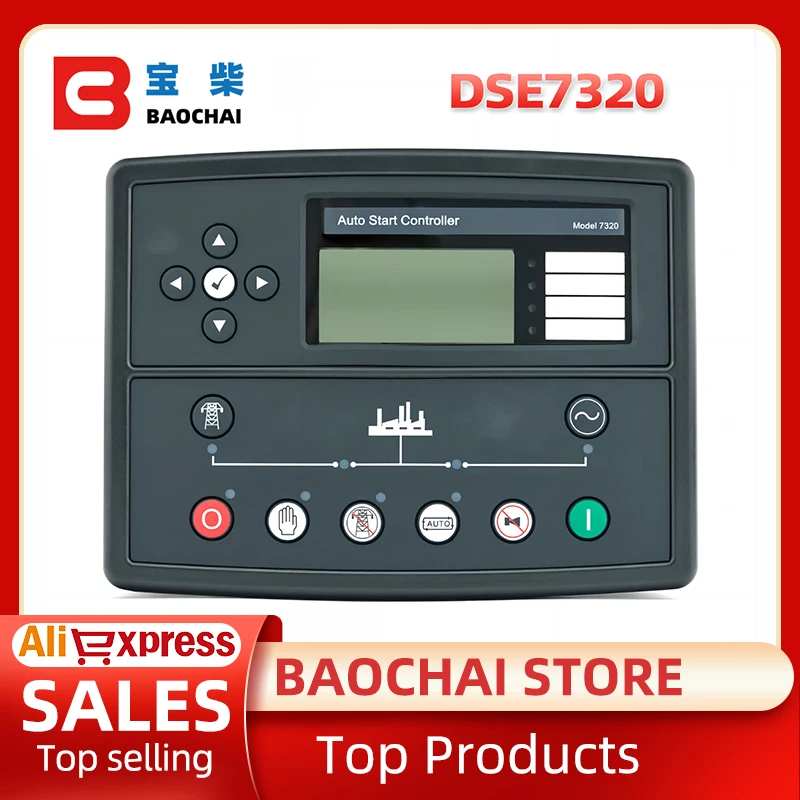 Top 7320 Original DSE7320 Generator Spare Parts Ats Controller Deep Sea Genset Engine Deepsea Controller