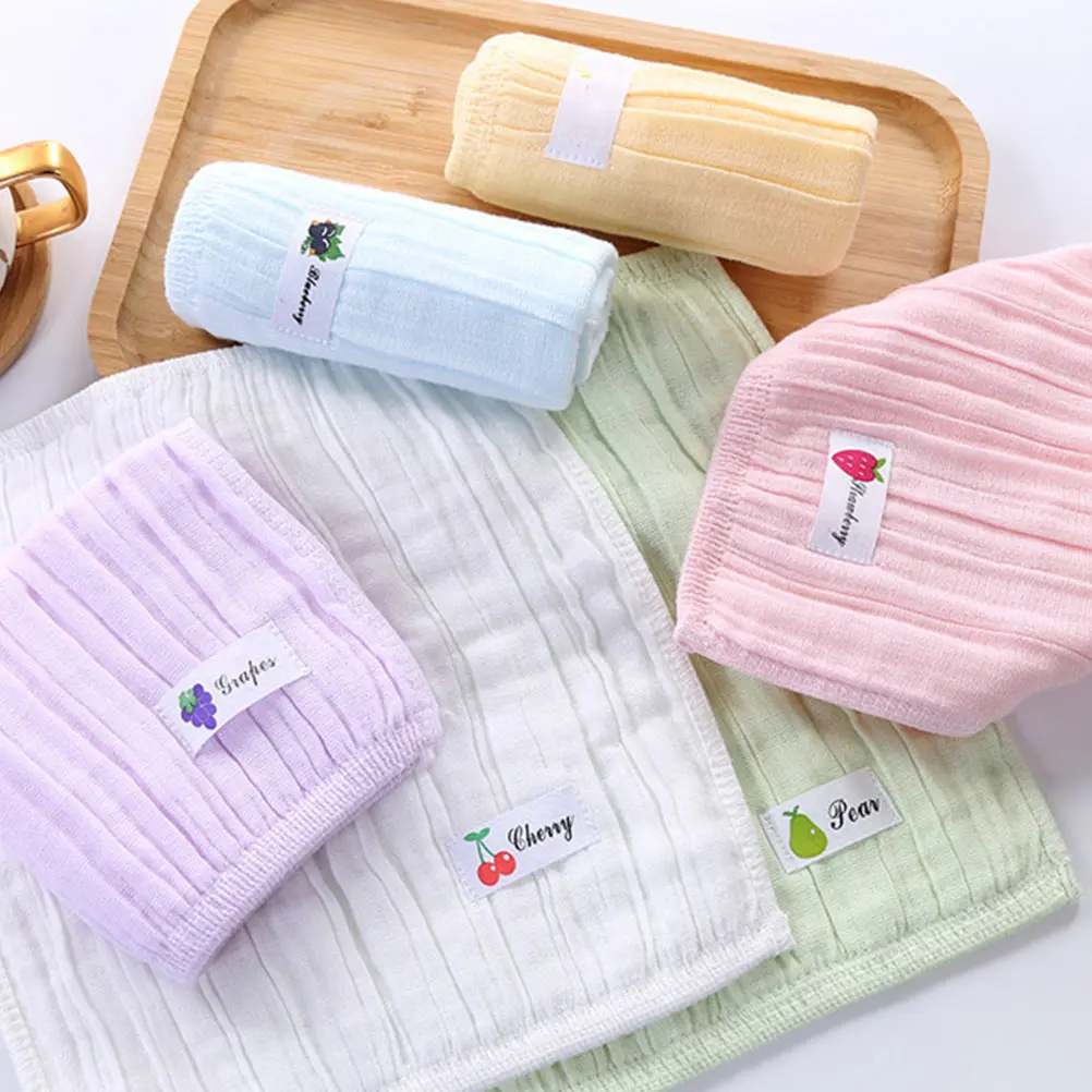 4 stuks puur katoenen handdoek voor kinderen gezichtsreiniging zacht herbruikbaar zweethanddoek wateropname vierkant gaas washandje duurzaam