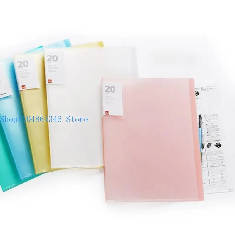 5AsD Office Data Book Protective Ordner Speicherbuch mit 20/40/60/100 Taschen