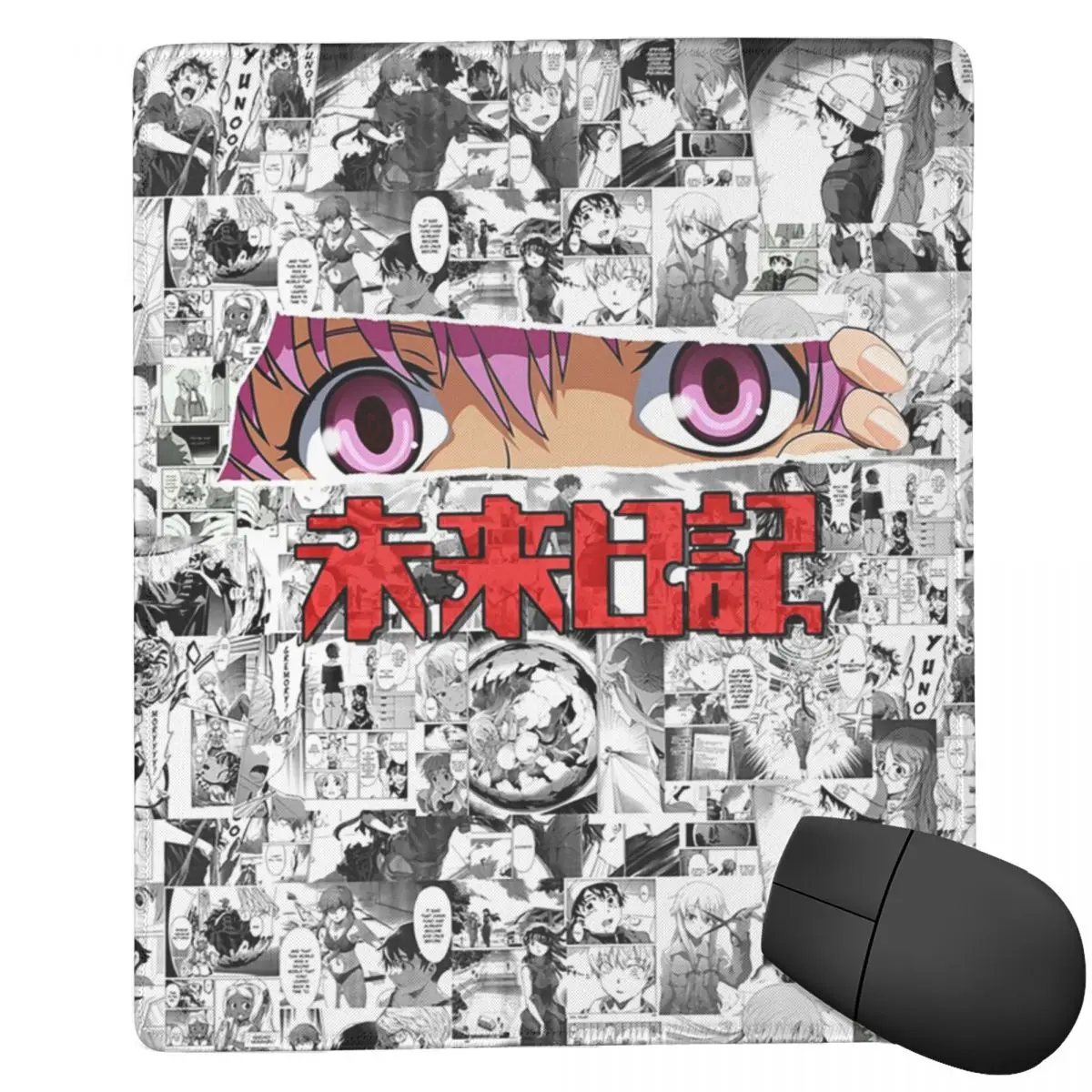 Yuno Gasai By Mirai Nikki Mouse Pad Computer Keyboard Mouse Mat Gaming PC Laptop Desk Mat Office Accessories