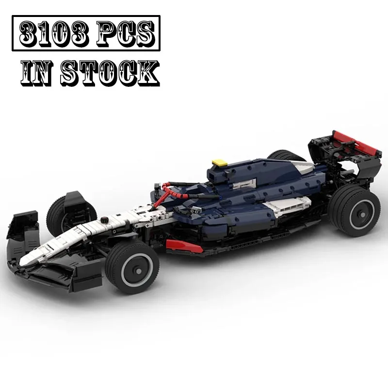 New Technical MOC-145007 SuperAT04 1:8 Scale SuperRace Car Sports Car Buiding Creators Block Bricks Kids Toys Birthday Gifts