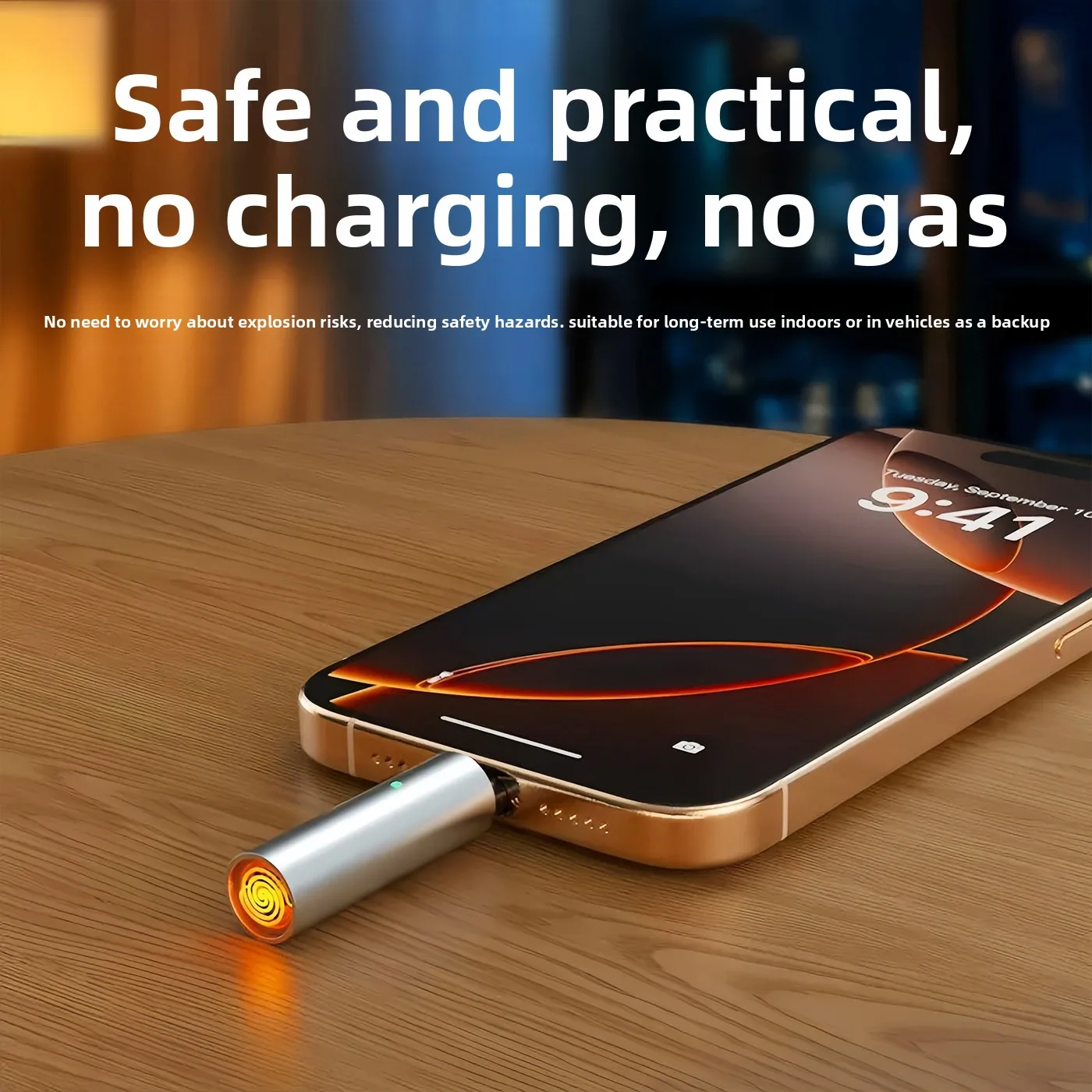 Mini Phone Lighter Type C Interface Portable Igniter Compact Travel Carry On Vehicle Mounted Cigarette Lighter