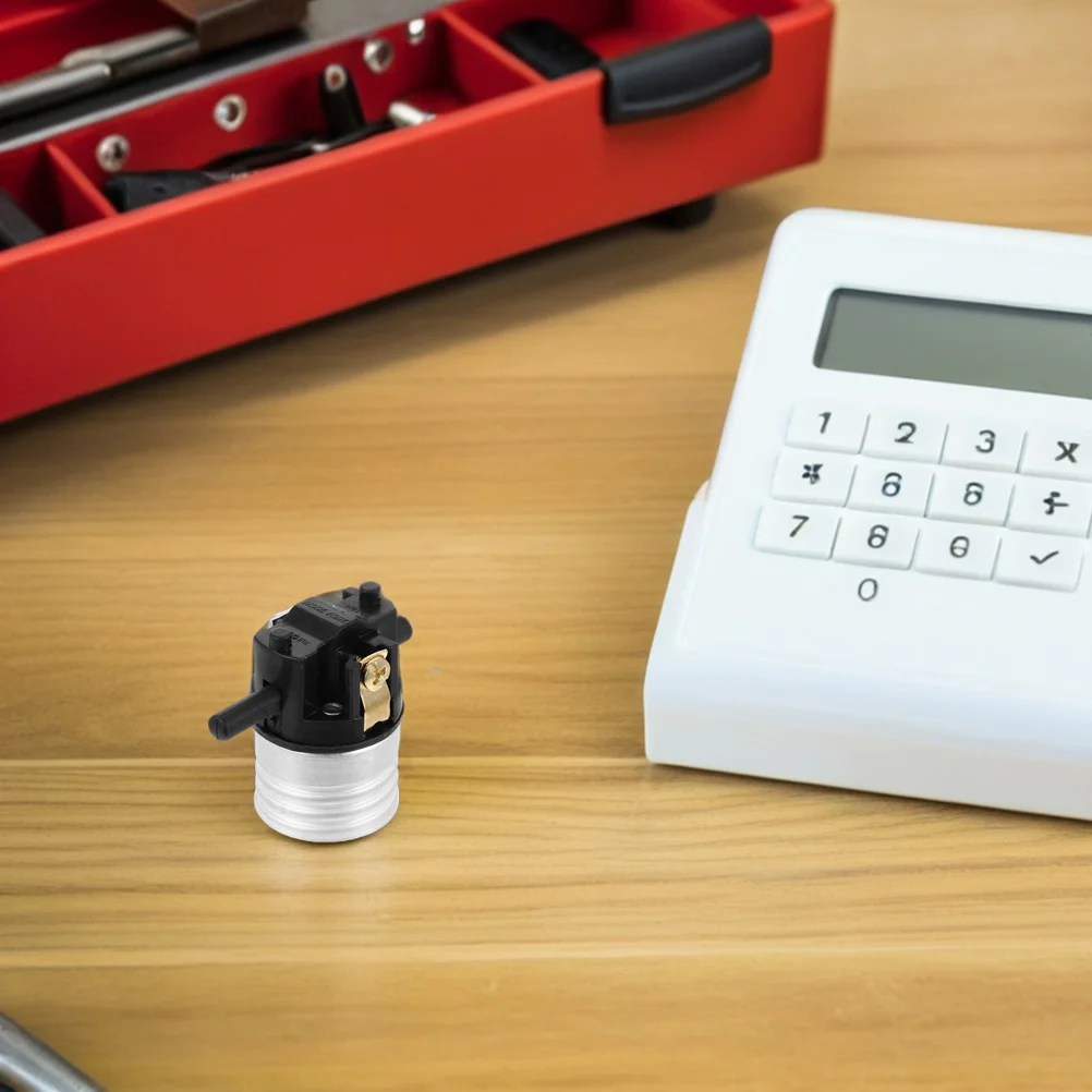 6 قطعة مقبس الإضاءة المعدني E26 نوع مفتاح الدفع-حامل المصباح الآمن لإصلاح تركيبات الإضاءة التجارية السكنية