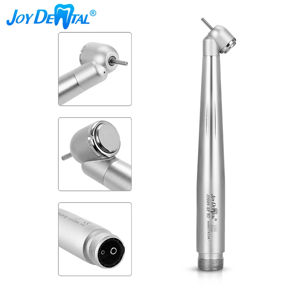 Dental High Speed Handpiece 45° Standard Head Push Button Surgical 45 Degree 2 Holes 4 Holes Single Way Spray for Dentists